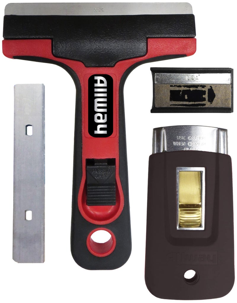 ALLWAY GSK3 Glass and Tile Scraper Tool Kit - Image 1
